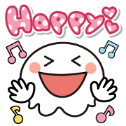 Happy stamp White vanilla1