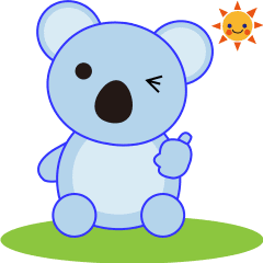 Animation! Koala of relax and healing