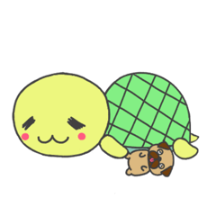 Cute turtle sticker TW