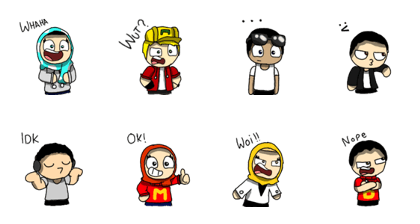 Panpat Toons Stickers