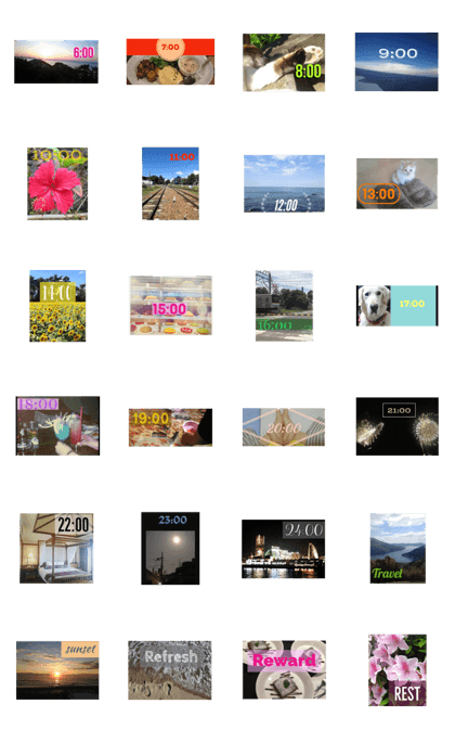 The landscape & Clock The landscape & Clock