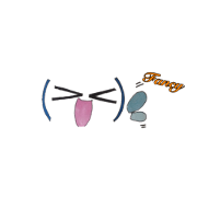 Emoticon alphabet sticker(English )5 Emoticon alphabet sticker(English )5