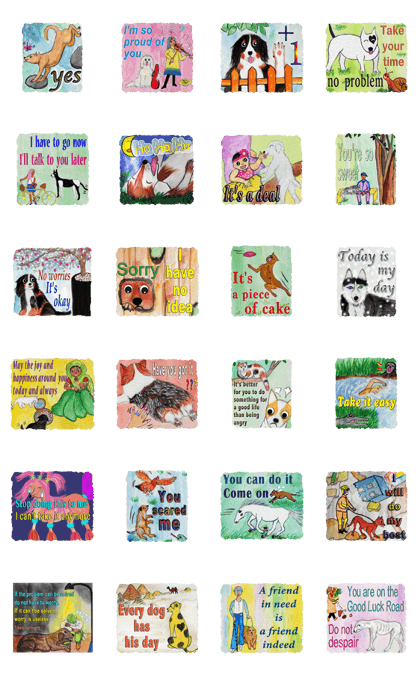 The dog likes simple life.(4-3W)