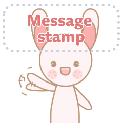 Rabbit MOMO - message stamp