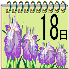 Floral daily pad calendar 2