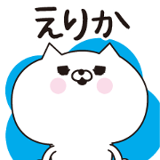 Erika dedicated name sticker
