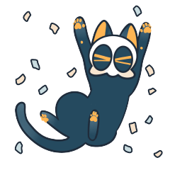 Louie The Skeleton Cat Line Stickers Line Store