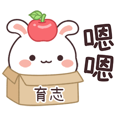 嬌嬌兔姓名貼_育志專用