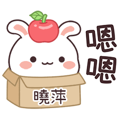 嬌嬌兔姓名貼_曉萍專用