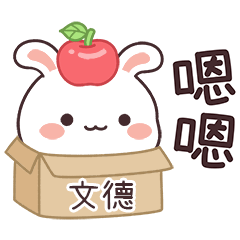 嬌嬌兔姓名貼_文德專用
