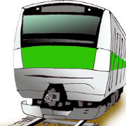 Good looking train moving sticker