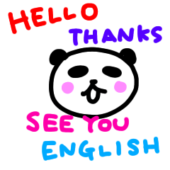 Panda stickers -ENGLISH-