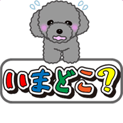my self Stickers toy poodle