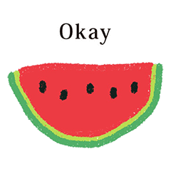 すいか 落書き と 英語 English Line スタンプ Line Store すいか 落書き と 英語 English Line スタンプ Line Store