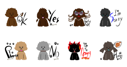 cotton candy Dog family p2