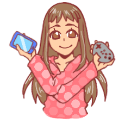 Cute gamer girl