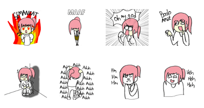 The Pinky hair