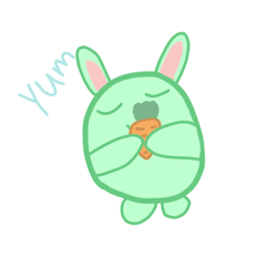 Little Moon Rabbit stickers