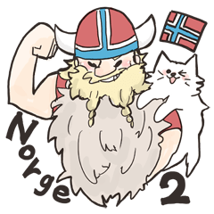 mofumofu Norwegian Sticker2