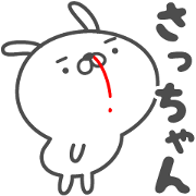 SATCHAN cute name stickers