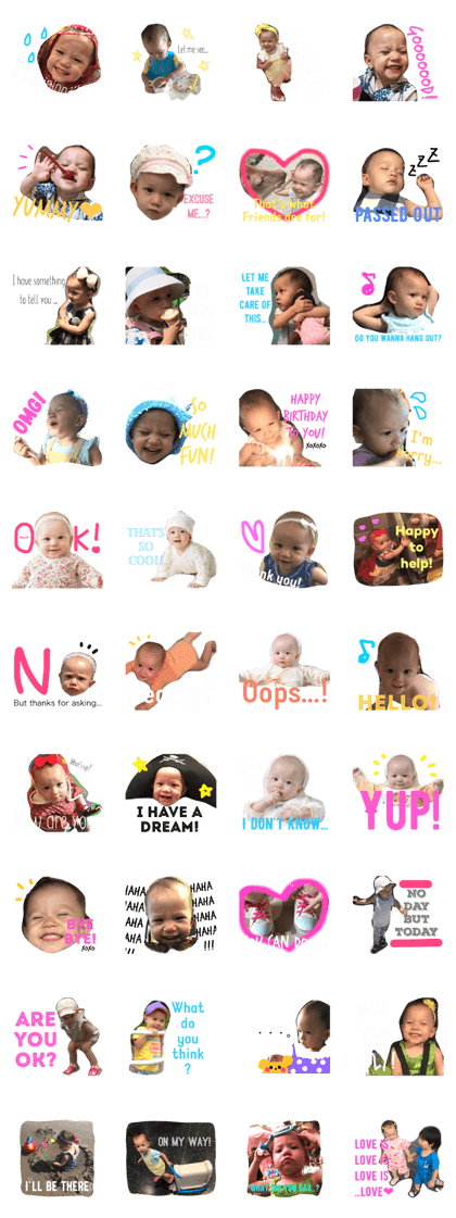 Emma's 1st English Stickers!