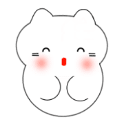It moves! Cute white cat in Korean