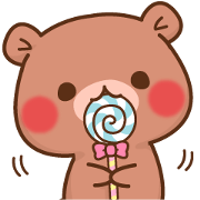 Sticker of a small bear 2(tw)