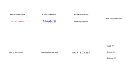 Speech balloons : Gajelas