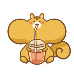 Fupu is a squirrel with daily stickers