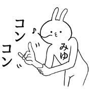 Miyu name Sticker Funny rabbit