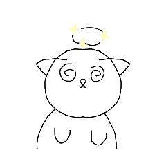 沒有鬍鬚的貓嘴巴變小了！ ？