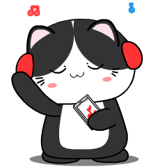 Baby tuxedo cat 5 : Pop-up stickers