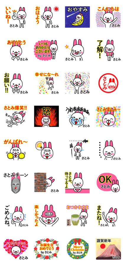 Satomi premium name sticker.