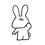 Serious rabbit.