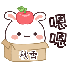 嬌嬌兔姓名貼_秋香專用