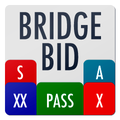 Contract Bridge Bidding Card Sticker