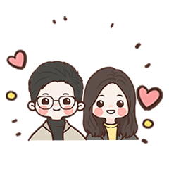 The daily stickers of  couple