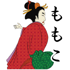 Ukiyoe Sticker (Momoko)