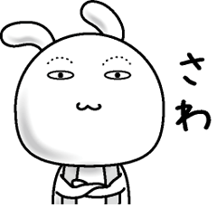 Rabbit of a natural face( Sawa )