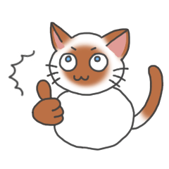 Kawaii Siamese Cat