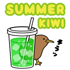 Kiwi Bird Summer Daily Stickers