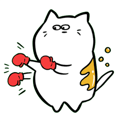 Cute cat funny everyday stickers