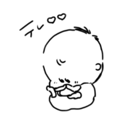 モノクロ赤ちゃん