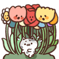 Spotcat - flower friends