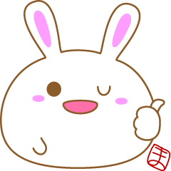 rabbit stickerofmaminko3