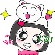 Miss. Sayaka and cat..^^
