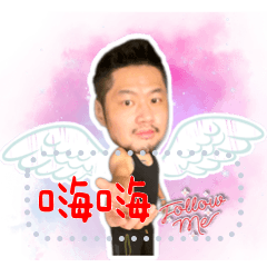 Wino老師大頭天使訊息貼圖