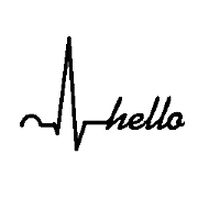 Electrocardiography ECG monitor message