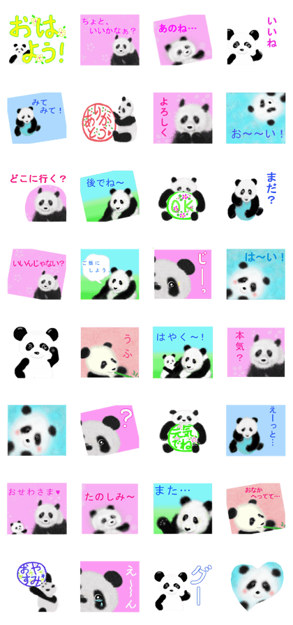 i love a panda.