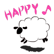 Korokoro sheep's black and white